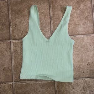 Ribbed Crop Tank Top